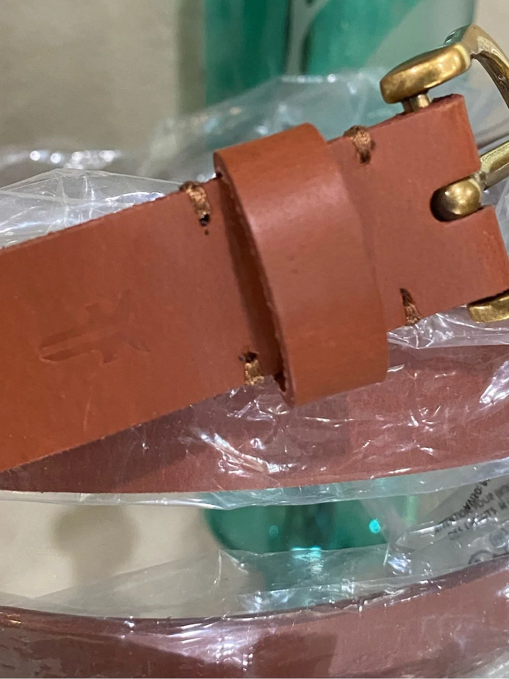 Frye Brown Leather Belt, brown, size 1x/2x new!